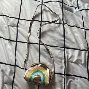 Rainbow coin crossbody